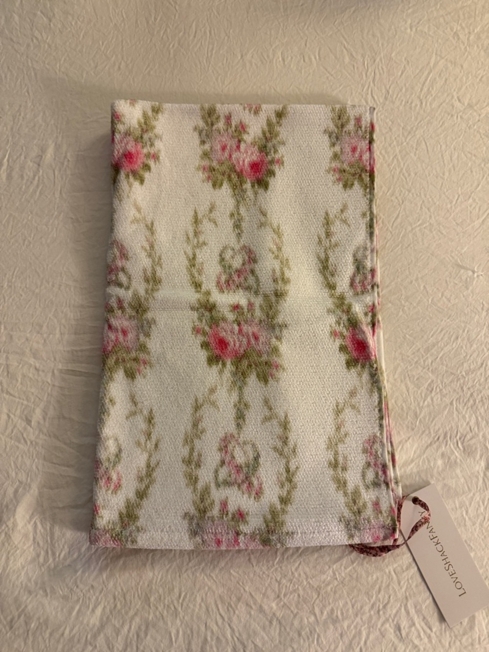 LoveShackFancy Hand Towel in Wild Dreams Design New with Tags